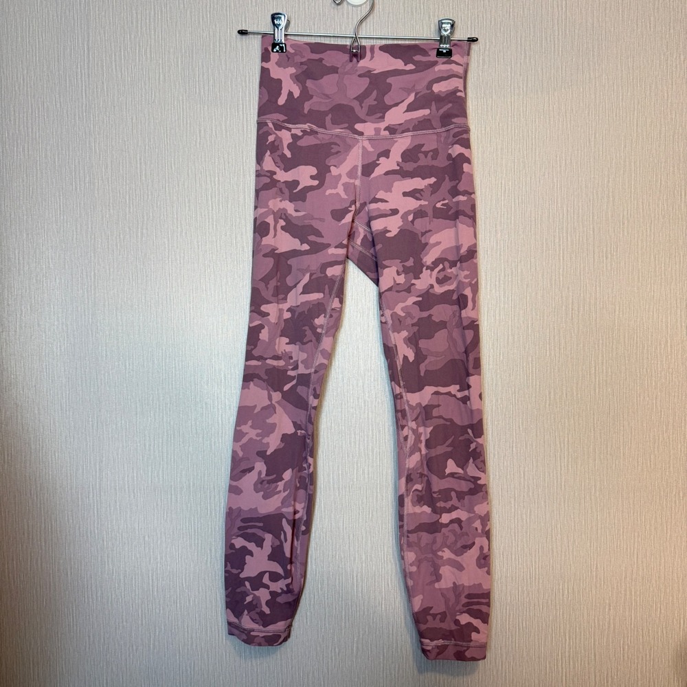 Lululemon Align Pant II 25" Incognito Camo Pink Taupe Multi Size 4 - Picture 3 of 8